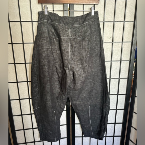 Colour 5 Power Barrel Leg Gauzy Pants - Picture 2 of 4